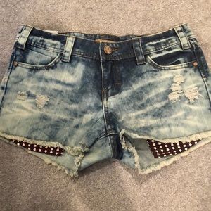 STS Blue multi dyed jean shorts